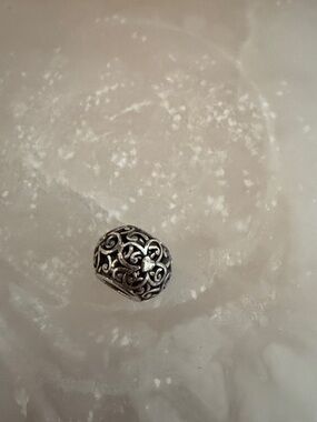 Brighton Silver Filigree Heart Bracelet Charm